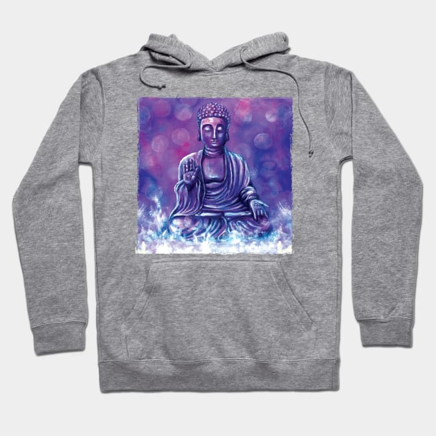 Serenity- Spiritual Buddha - acrylic painting - Meditate your spiritual journey Hoodie by Cimbart